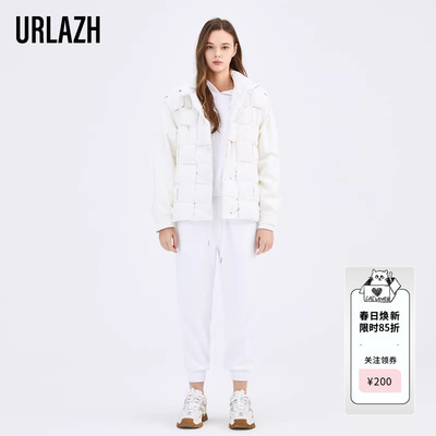 urlazh/有兰白色运动休闲裤