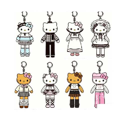 预订 slo第二弹洛丽塔平成辣妹helloKitty长腿毛绒挂件