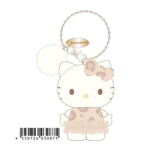 预售需补邮 slo妆美堂蕾丝豹纹系列hellokitty毛绒挂件