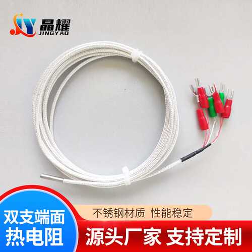 厂家直供双支端面四芯热电阻WZPM-201温度传感器温度探头量大价优
