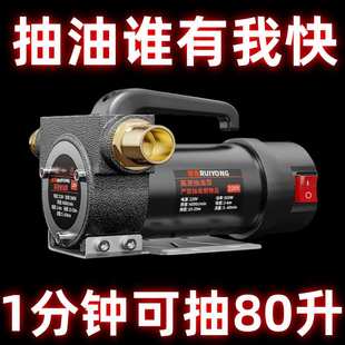 电动抽油泵12v24v220v柴油泵小型抽油机自吸泵抽水加油神器加油机