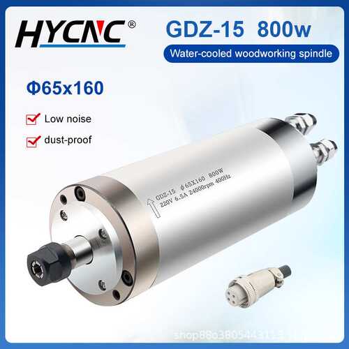 800w水冷主轴电机跨境货源ER11 4颗轴承配件GDZ-15数控木工铣主轴