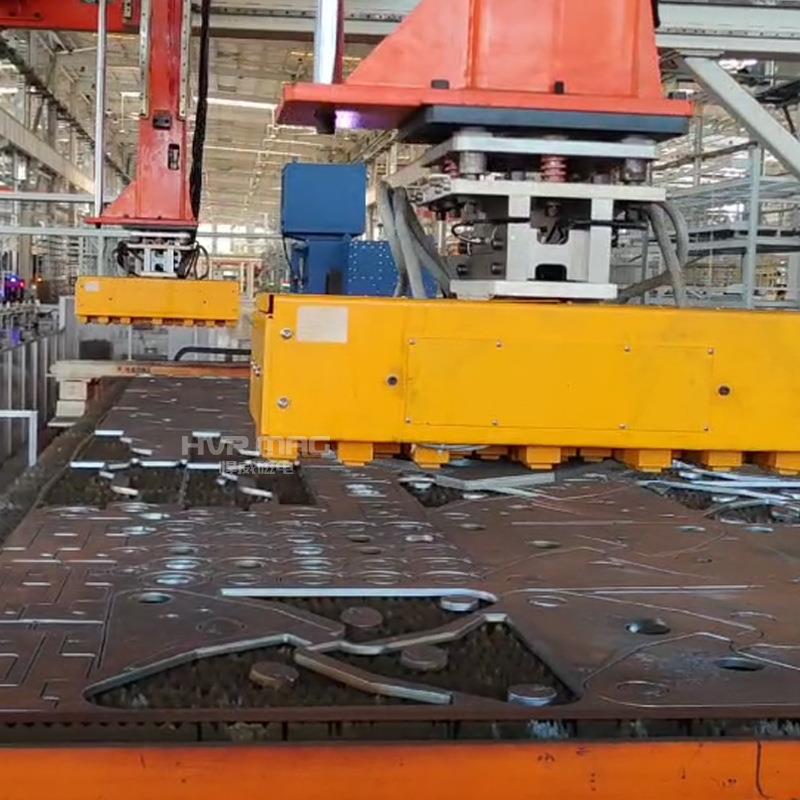 激光切割自动化下料分拾拣用电控永磁吸悍盘端器威HEPM1电永磁力