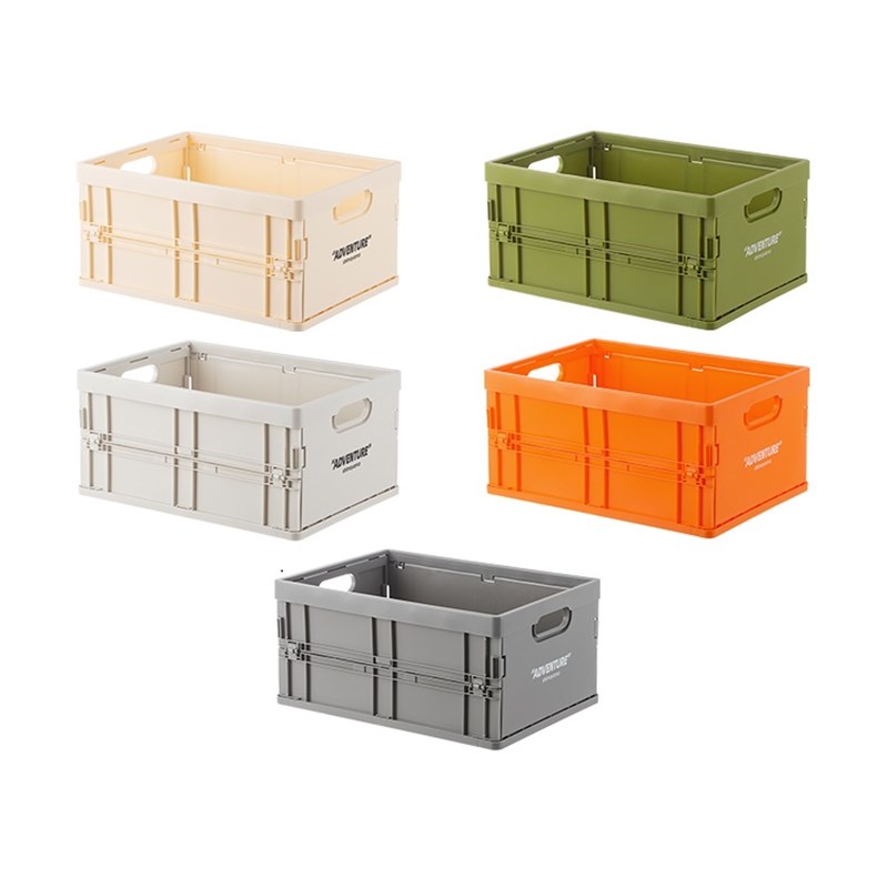 霜山可折叠收纳筐工业风户外露营收纳篮杂物整理S便携省空间储物