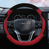 适用于领克01 06汽车把套冬季 短毛绒女可爱方Z向盘套毛