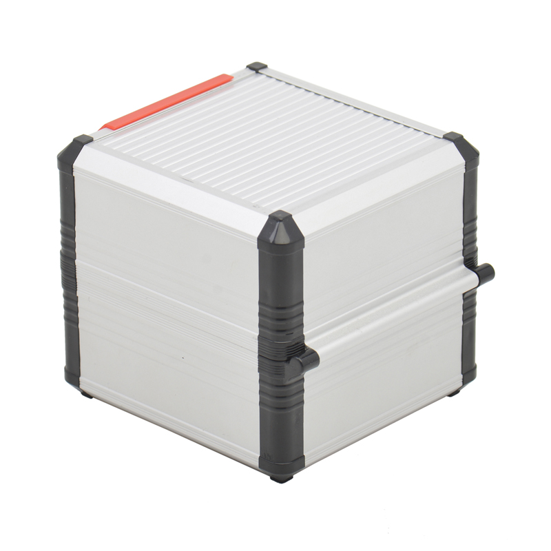 印章箱铝合金4小格印鉴收纳保管手提带锁L便携财会财务私公放章盒