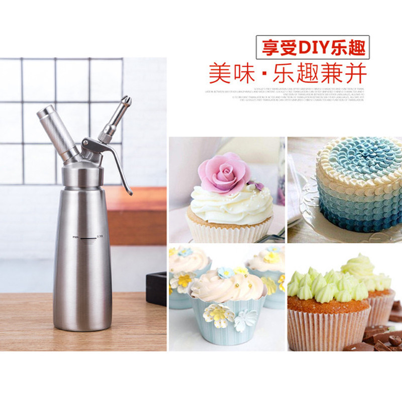 奶油发泡器咖啡雪顶冒烟冰激凌打发E泡器奶油枪不锈钢铝裱花枪商,餐饮具,打奶器,淘宝优惠券,粉丝福利购,淘宝优惠卷