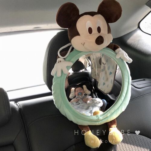 韩国ins汽车儿童安全座椅反光镜宝宝提篮后视镜婴U儿反向观察镜子