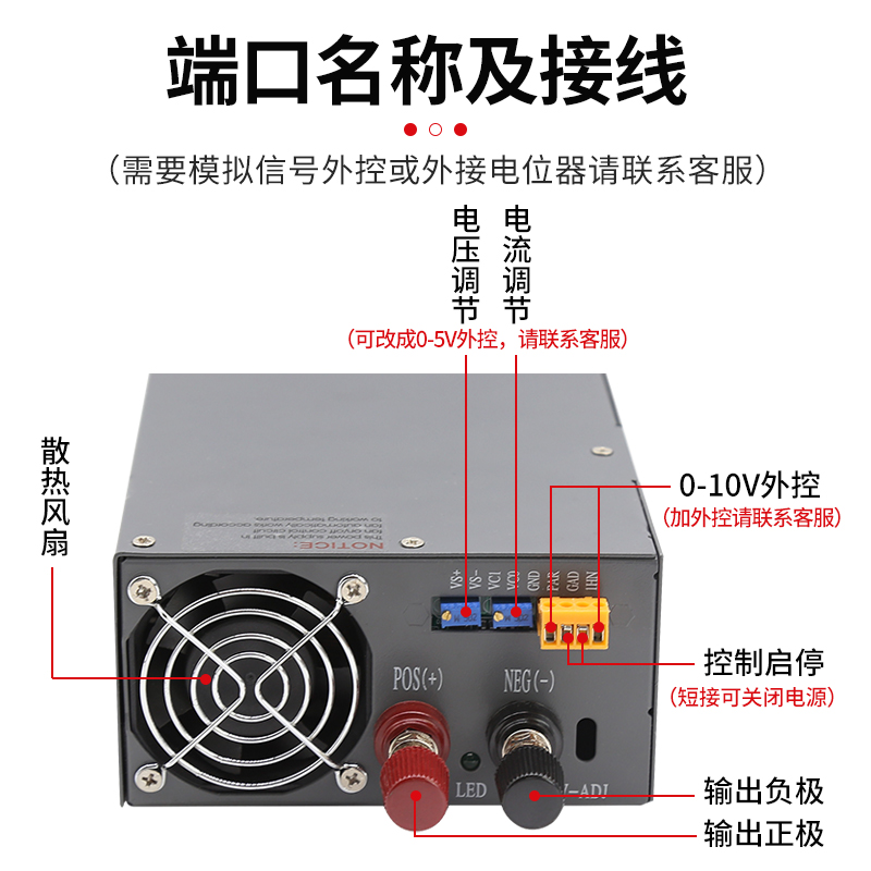 380V转24V/12V驻车空调专用电源吊车挖机直流变压器S2000w开关电