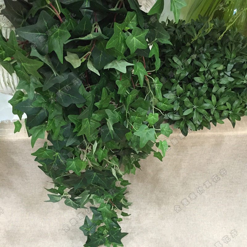 仿真1.2米常春藤壁挂藤蔓绿植地瓜叶爬藤墙面S工程造景植物吊藤