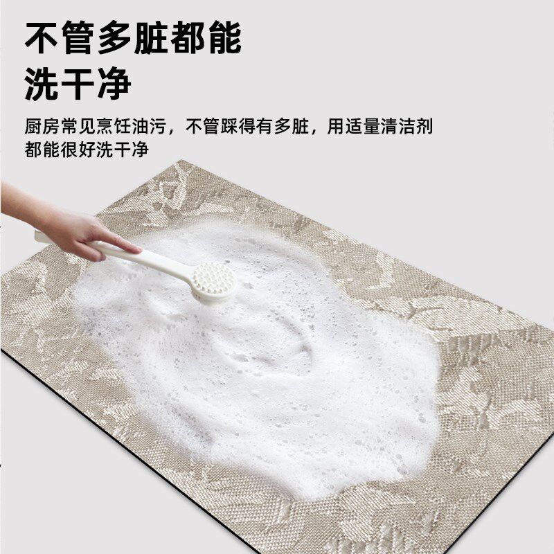 2024新款厨房地面防油垫防滑吸水防油全铺耐脏R专用厨房地毯垫垫