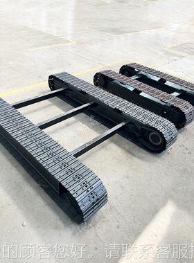 双向缩带行走底盘电VPZ动型式履橡胶履带底伸盘液压行走式履带底