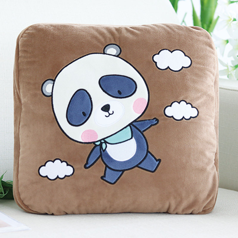 卡通抱枕被子两用汽车抱枕办公室多D功能抱枕午睡被加厚珊瑚绒毯