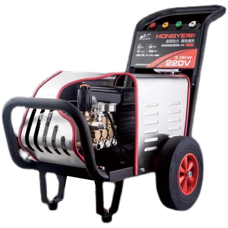 鸿叶超高压清洗机工业洗车机大功率全自动商用养殖场W喷雾洗地神