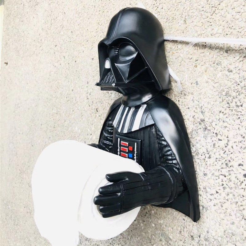 钢铁侠卫生间纸巾盒厕所卷纸筒挂架创意厕纸置物架Y抽纸盒免打孔