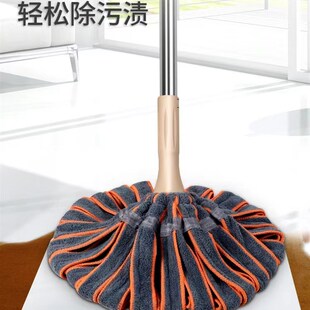 拖把一拖净家用加厚棉布s毛巾超吸水地拖自拧水洗脱一体旋转免手