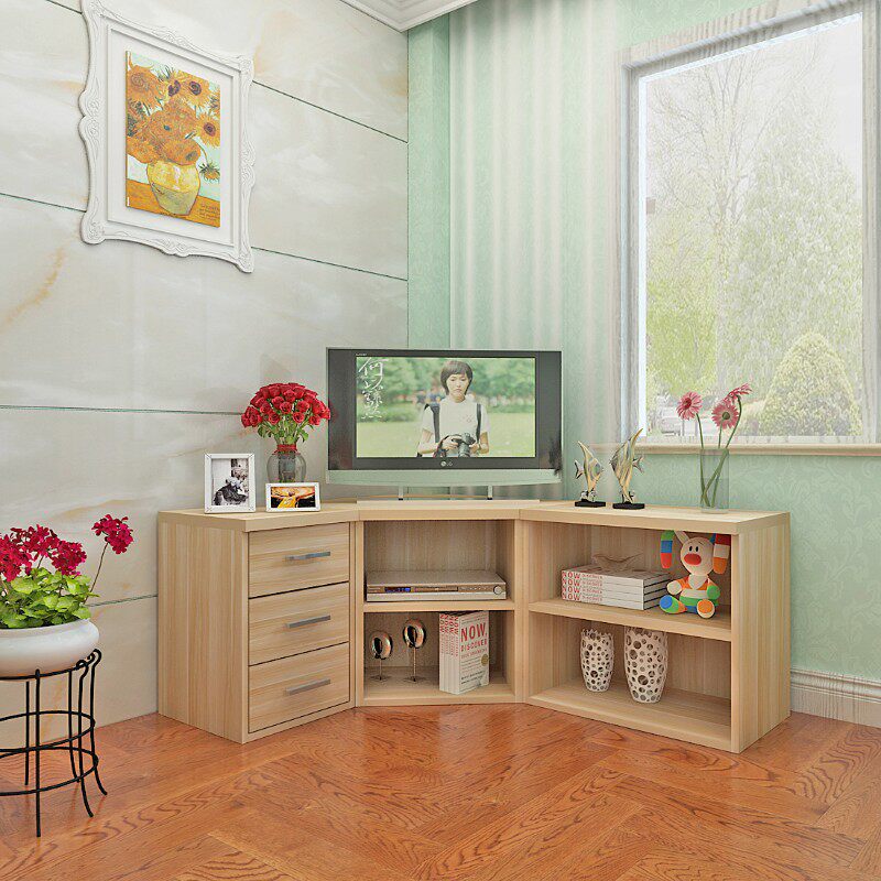 转角电视柜组合角柜卧室简约墙角柜三角形简易矮柜落地Z柜客厅边