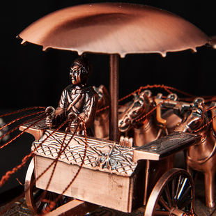 西安兵马俑特色工艺品铜车马w摆件铜马车秦始皇陵商务礼品新品促