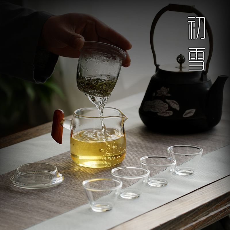 旅行茶具套装一壶四杯便r携包日式玻璃快客杯随身功夫茶杯泡茶茶