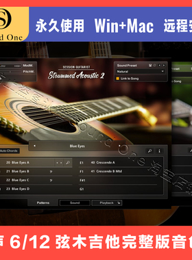 Session Guitarist Strummed Acoustic 2 原声6/12弦木吉他音色库