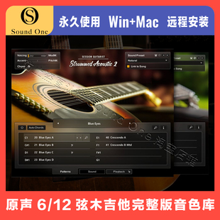 Session Guitarist Strummed Acoustic 2 原声6/12弦木吉他音色库