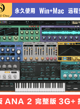 新版Sonic Academy ANA 2 Ultra Bundle EDM波表电子乐合成器插件