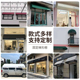 雨棚新款 户外梯形固定雨棚门店咖啡馆装 z饰篷遮阳篷窗户雨搭欧式