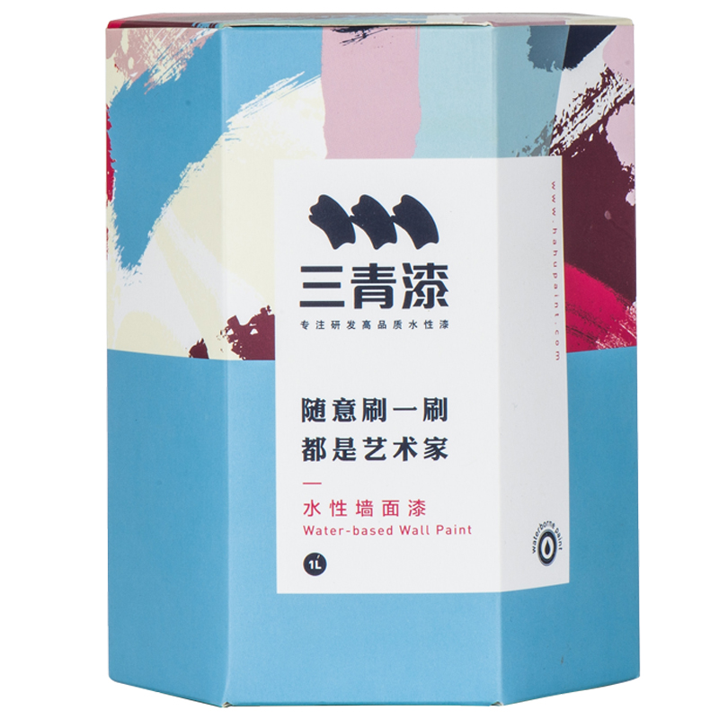 三青墙面漆乳胶漆室内家用涂料内墙自刷白色修复S防水环保净味油