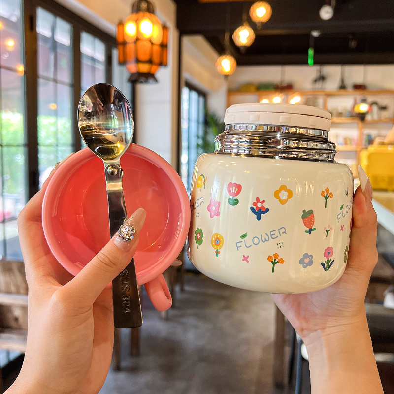 焖烧杯2023新款保温饭盒银耳羹外出焖粥神器上班族S316不锈钢宽口