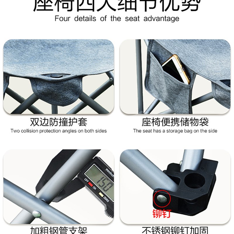 升级款户外折叠桌便携式露营桌椅野营L桌子升降铝合金蛋卷桌