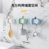拖把架免打d孔壁挂拖把夹化妆室挂架神器拖把挂钩浴室无痕黏贴黏