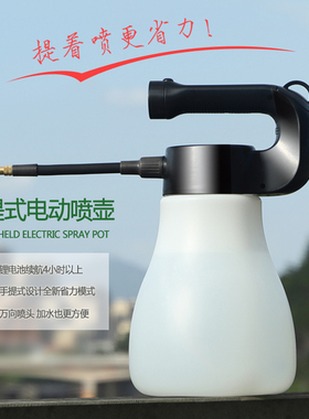 2021新款电动喷壶家用锂电款充C电园艺浇花壶自动喷雾器小型洒水