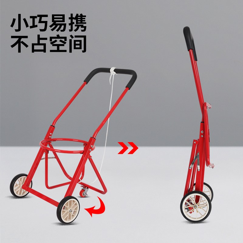 便携式免安装小推车家用手拉式垃圾车自动倒水过门槛水Y桶泔水车