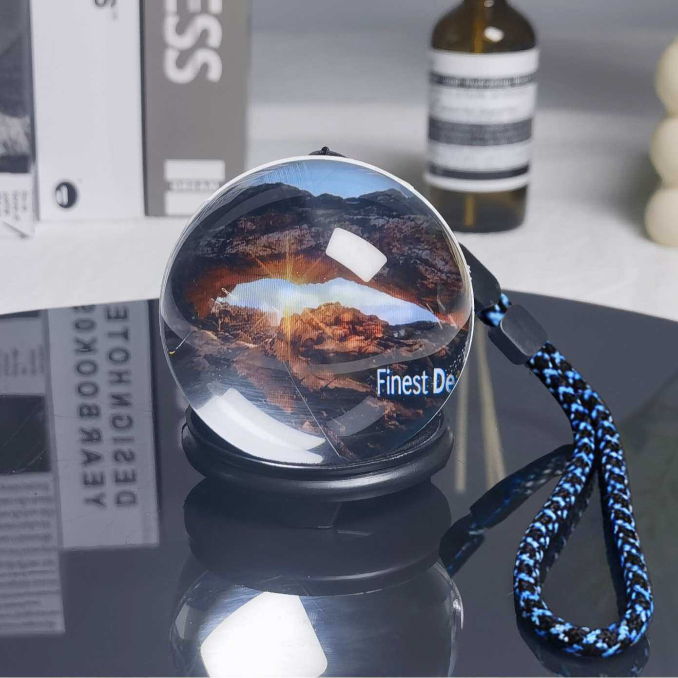 无线圣诞应援球透明水晶球播放器动态播放图片视频音乐礼品挂件