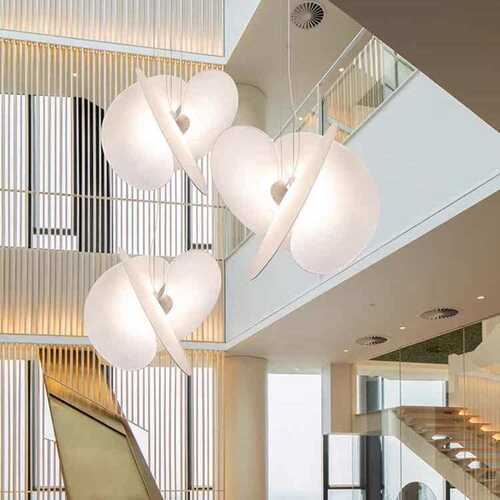 意大利蚕丝吊灯loft公寓复式楼客厅室书房设计师款创意餐厅卧吊灯