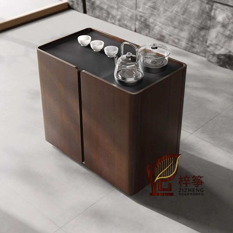 客厅极简烧水壶一体阳台家用小茶桌现代轻奢茶几茶水柜移动茶台