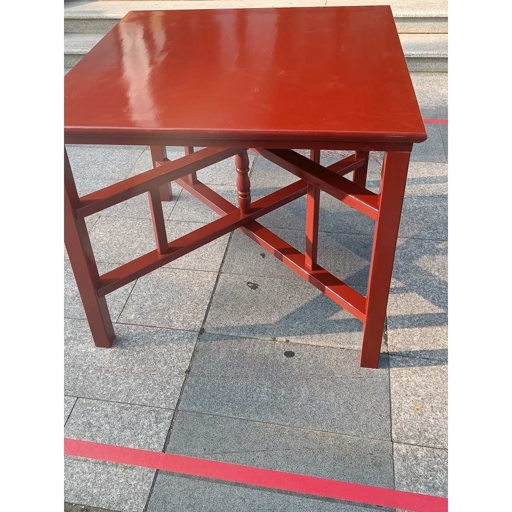 农村拜神八仙桌老式折叠桌拆装卸杉木餐桌供桌正方形宫庙桌枣红色,机械设备,其他机械设备,淘宝优惠券,粉丝福利购,淘宝优惠卷