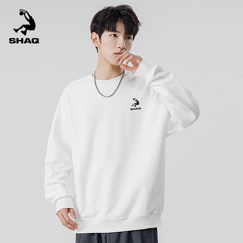 SHAQ奥尼尔套头卫衣2025春秋季新款宽松潮牌美式休闲上衣运动长袖