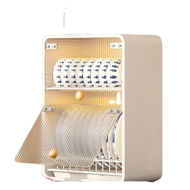 厨房橱柜台d面抽屉小碗柜家用放碗架沥水架碗碟架置物架带门防蟑