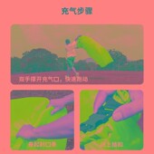 户外懒人充气沙发k空气床垫单人沙发床音乐节躺椅便携式 午休充气