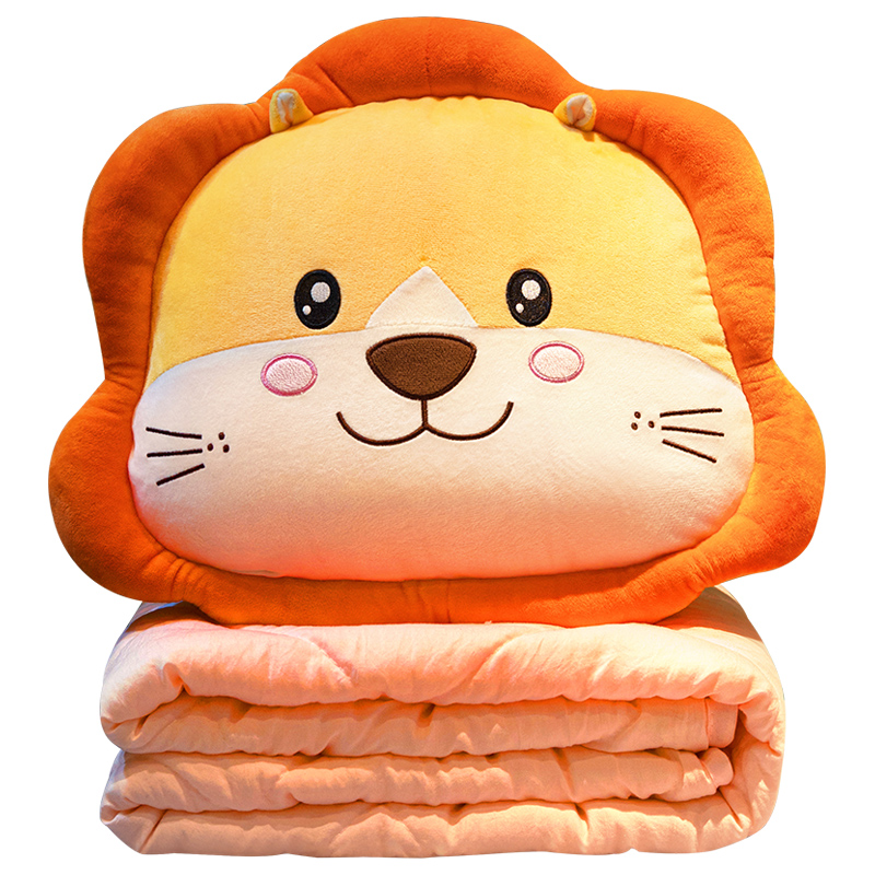 抱枕被子两用办公室午睡t枕头汽车靠枕车用女生睡觉折叠毯子二合