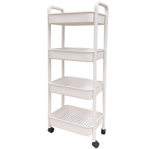 小推车收纳架可移动零食架子宿舍落地置物架多层卧室床Y头储物架