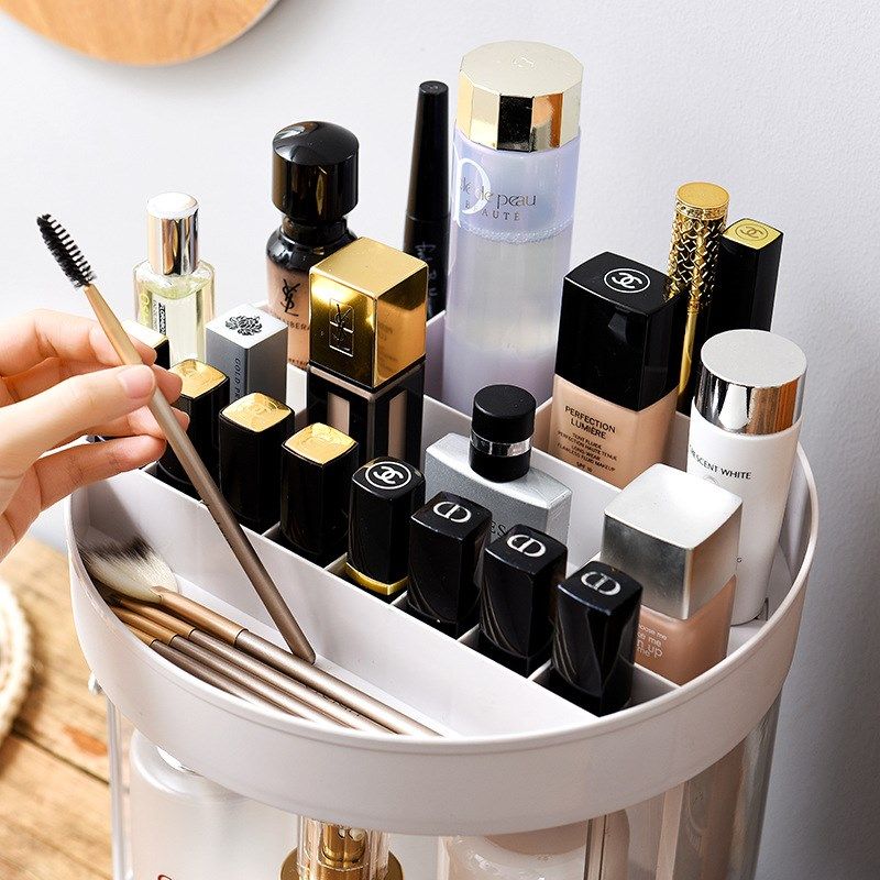 化妆品收纳盒厂家直销塑料桌面梳妆F台口红架防尘护肤品透明置物,商业/办公家具,置物架/陈列架/储物架/展示架,淘宝优惠券,粉丝福利购,淘宝优惠卷