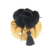 礼物包 新春特别版 鹤语堂宫廷手工汤婆子布套 锦缎绸缎毛H绒貂毛