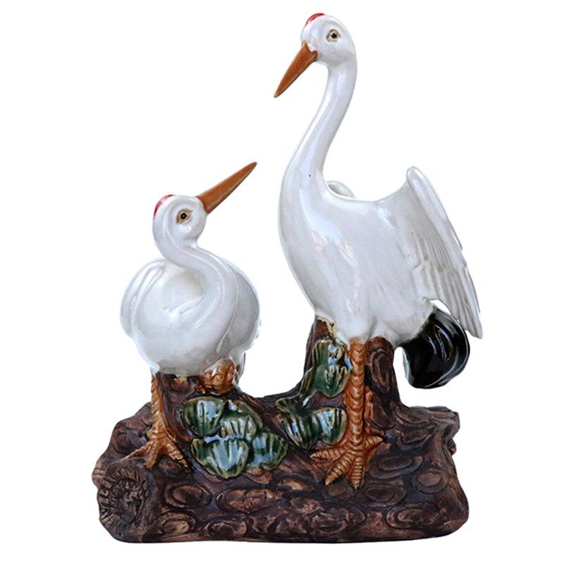 仿真仙鹤摆件鹤摆件仙鹤饰品假山小仙鹤摆件鱼R池假山造景摆件陶,家居饰品,户外/庭院摆件,淘宝优惠券,粉丝福利购,淘宝优惠卷