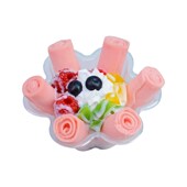 仿真冰淇淋炒水果草莓芒果酸v奶卷模型冰激凌样品展示道具模具定