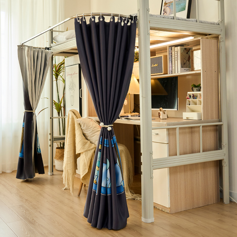 U型外扩桌帘宿舍上床下桌遮光A布下铺学生床帘床下遮挡帘子低床