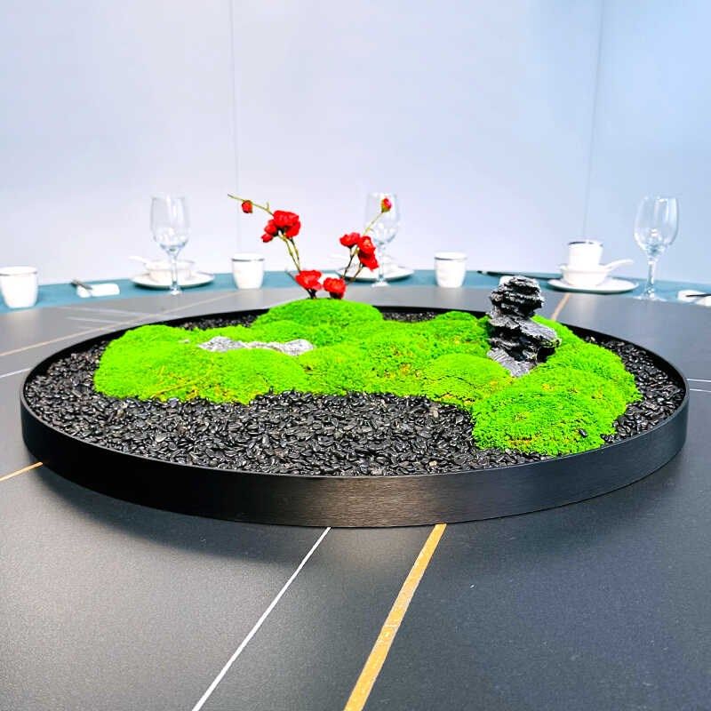 餐桌转盘摆件g酒店餐厅圆桌仿真绿植微景观餐桌花包间中间转盘假,家居饰品,餐桌花艺,淘宝优惠券,粉丝福利购,淘宝优惠卷