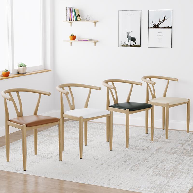 北欧椅子靠背现代简约书桌电脑凳子家用书房太师椅 y椅新中式餐椅