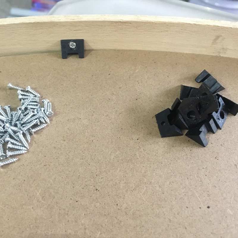 泰圣圆框配件 木质圆框背板扣 圆木框相框配件 配件制造厂 5000个